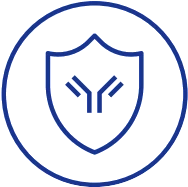 Ícono de seguridad, apoya el bienestar general