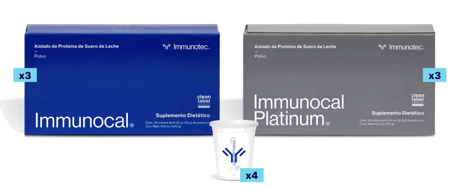Paquete Consultor Immunocal, kit de inicio con productos y vasos